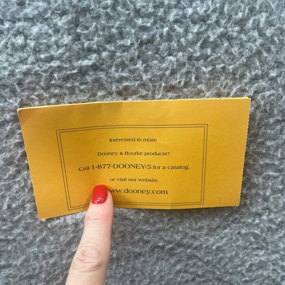 Dooney & Bourke Red Black Wristlet Scottie dogs COA - Picture 5 of 13